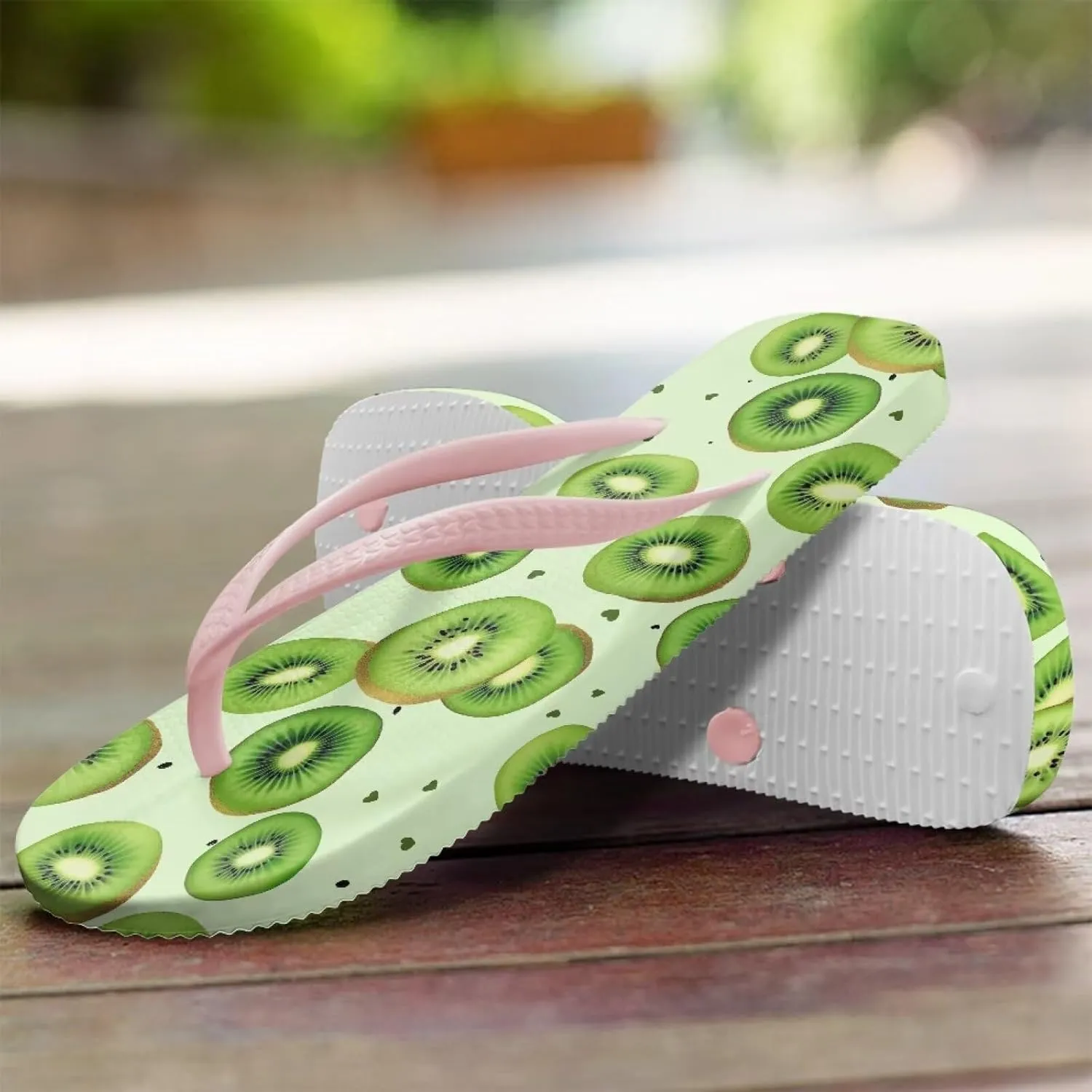 Women's Flip Flops Sandals, Soft Beach Pool Pink Thong Sandals Slide Shoes EUR Size 35 36 37 38 39 40