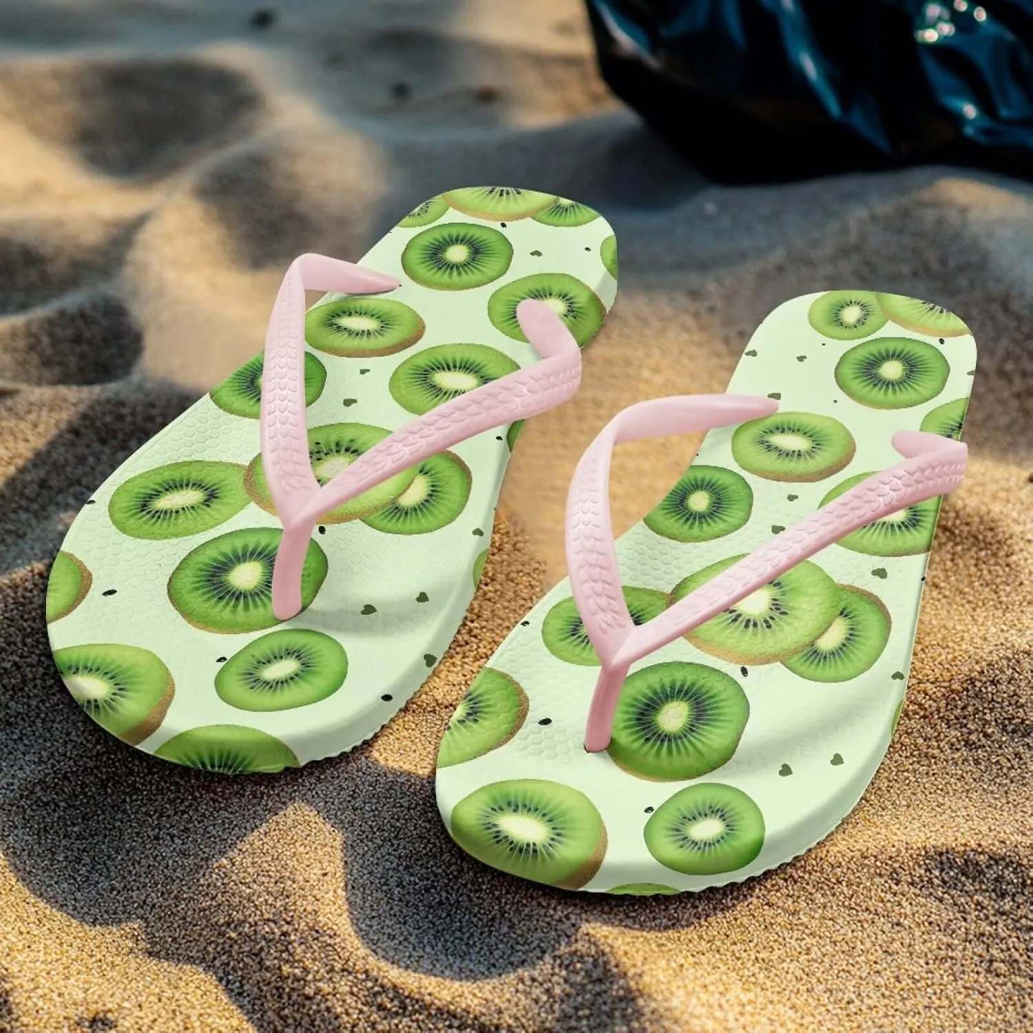 Women's Flip Flops Sandals, Soft Beach Pool Pink Thong Sandals Slide Shoes EUR Size 35 36 37 38 39 40