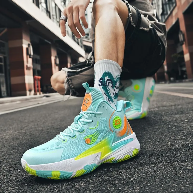 Womens Mens Basketball Shoes Breathable Comfortable Lightweight Fashion Athletic Sneakers Non Slip Outdoor Sport Shoe for Unisex