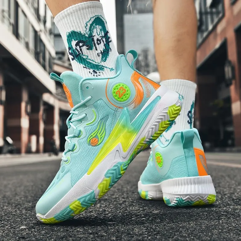 Womens Mens Basketball Shoes Breathable Comfortable Lightweight Fashion Athletic Sneakers Non Slip Outdoor Sport Shoe for Unisex