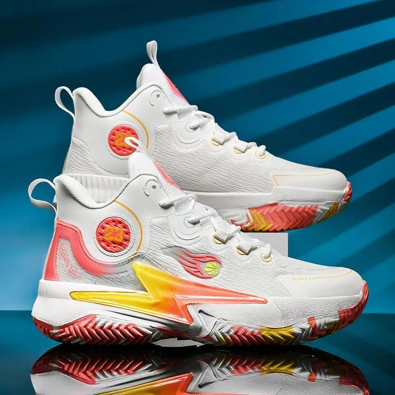 Womens Mens Basketball Shoes Breathable Comfortable Lightweight Fashion Athletic Sneakers Non Slip Outdoor Sport Shoe for Unisex