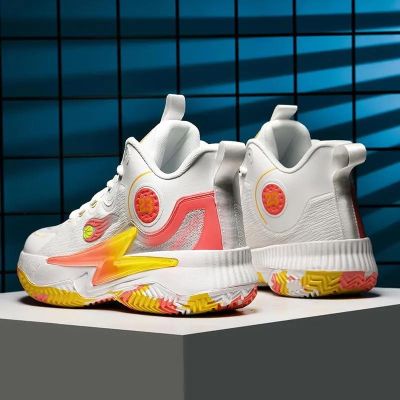 Womens Mens Basketball Shoes Breathable Comfortable Lightweight Fashion Athletic Sneakers Non Slip Outdoor Sport Shoe for Unisex