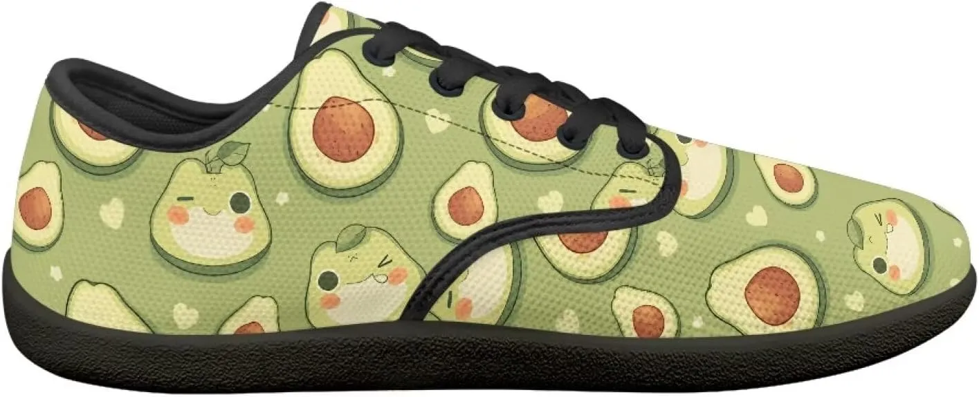 Womens Sneakers Barefoot Shoes Wide Toe Zero Drop Flats Shoes Fashion Laces Up Running Shoe US Size 6-13.5 Black Sole