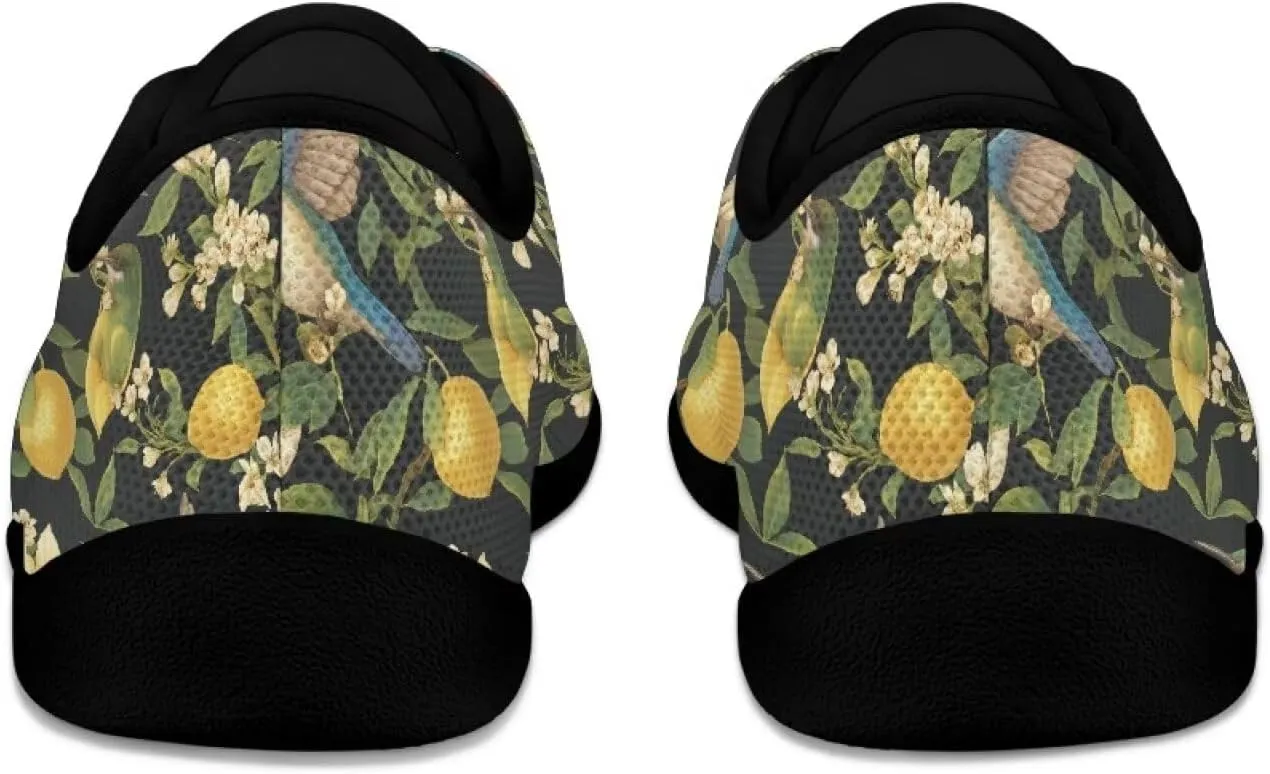 Womens Sneakers Barefoot Shoes Wide Toe Zero Drop Flats Shoes Fashion Laces Up Running Shoe US Size 6-13.5 Black Sole