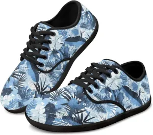 Womens Sneakers Barefoot Shoes Wide Toe Zero Drop Flats Shoes Fashion Laces Up Running Shoe US Size 6-13.5 Black Sole