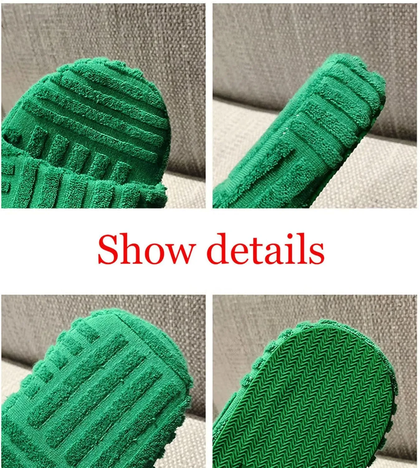 Womens Terry Cloth Open Toe Slipper Cozy and Comfortable Towelling Slippers Indoor Outdoor Flat Slide Sandals