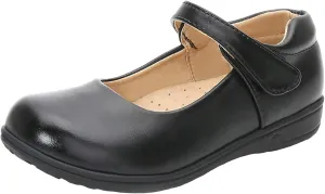 WUIWUIYU Little Big Girls Performance School Uniform Dress Mary Jane Flats Shoes