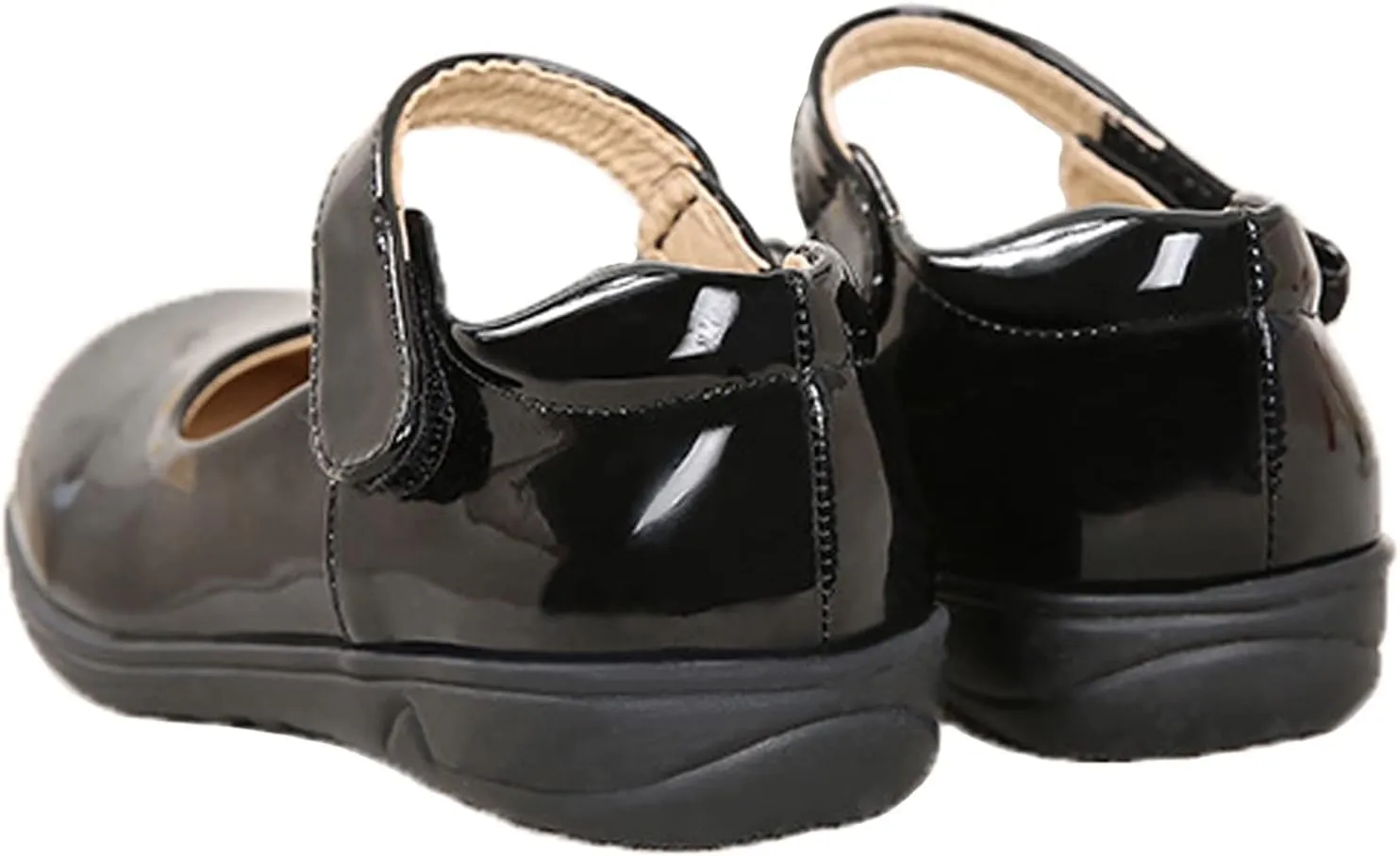 WUIWUIYU Little Big Girls Performance School Uniform Dress Mary Jane Flats Shoes