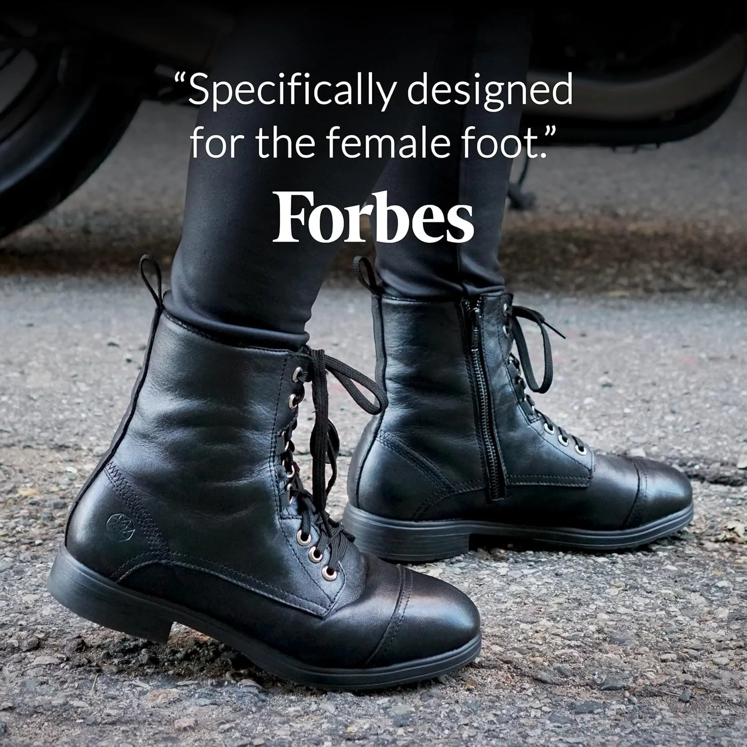 XENA Spice Women’s Safety Steel Toe Work Boots, Premium Leather, Lightweight, Breathable, Comfortable, Slip Resistant, Laces and Side Zipper, ASTM F2413-18 Certified, OSHA Compliant, Jet Black Leather