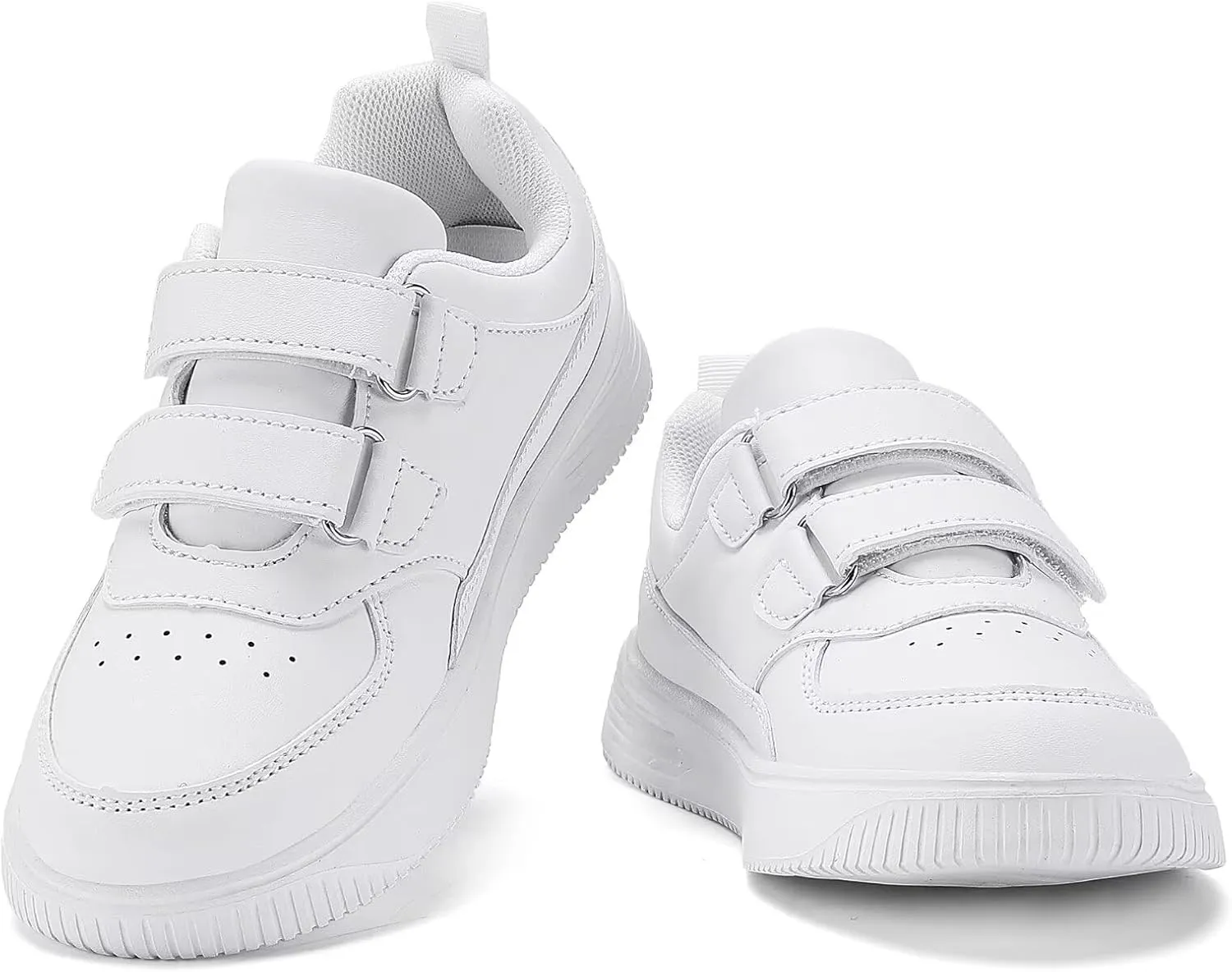 YAVY Unisex-Child Sneakers Boys Girls Running Leather Sneakers Breathable Mesh Athletic Shoes Lightweight Kids Walking Shoes