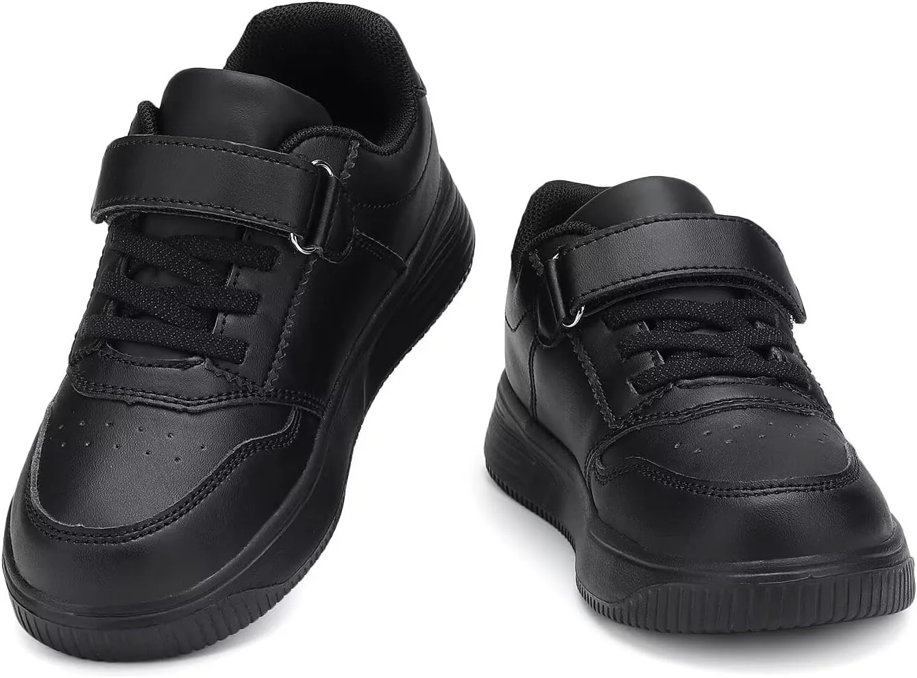 YAVY Unisex-Child Sneakers Boys Girls Running Leather Sneakers Breathable Mesh Athletic Shoes Lightweight Kids Walking Shoes