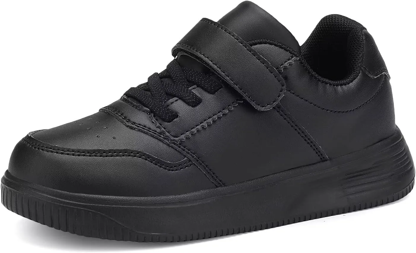 YAVY Unisex-Child Sneakers Boys Girls Running Leather Sneakers Breathable Mesh Athletic Shoes Lightweight Kids Walking Shoes