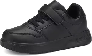 YAVY Unisex-Child Sneakers Boys Girls Running Leather Sneakers Breathable Mesh Athletic Shoes Lightweight Kids Walking Shoes