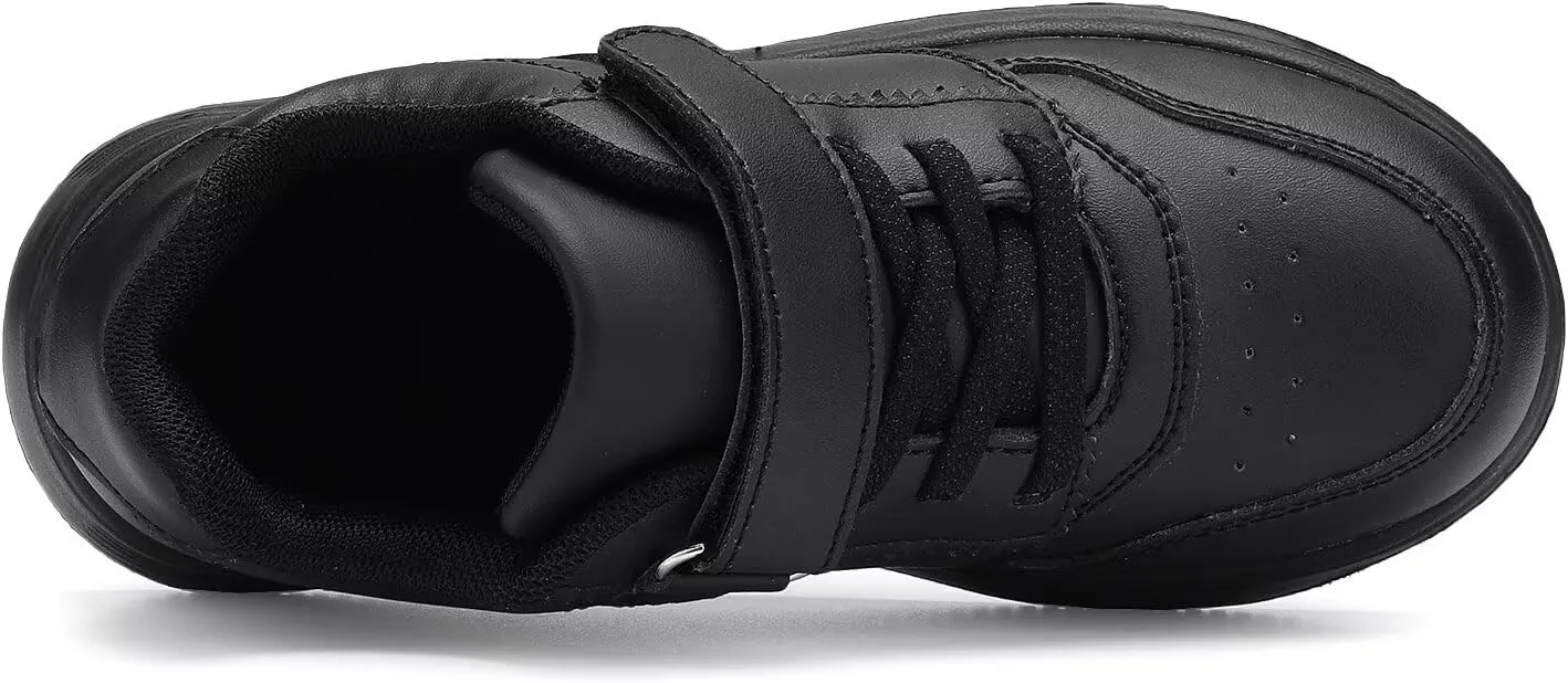 YAVY Unisex-Child Sneakers Boys Girls Running Leather Sneakers Breathable Mesh Athletic Shoes Lightweight Kids Walking Shoes