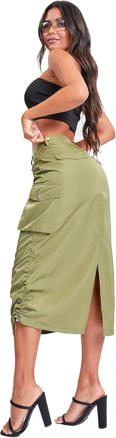 YMI Jeans Women's Maxi Cargo Skirt