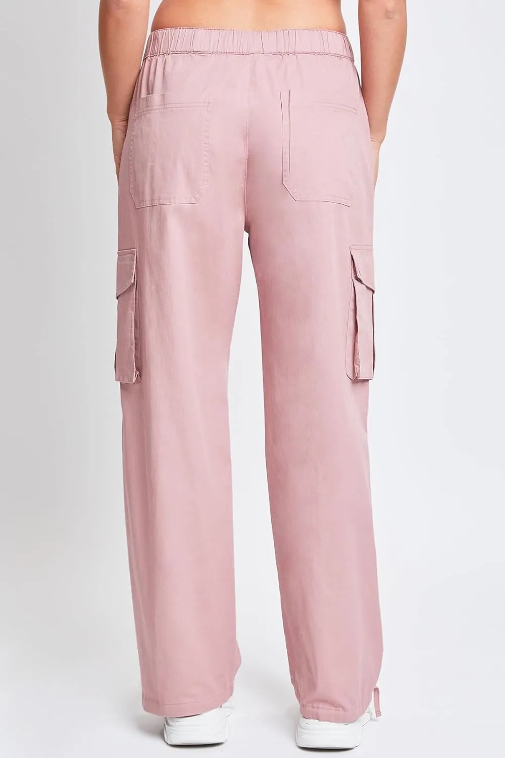 YMI Jeans Women's Mid Rise Pull on Cargo Pants