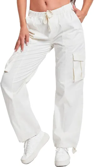 YMI Jeans Women's Mid Rise Pull on Cargo Pants