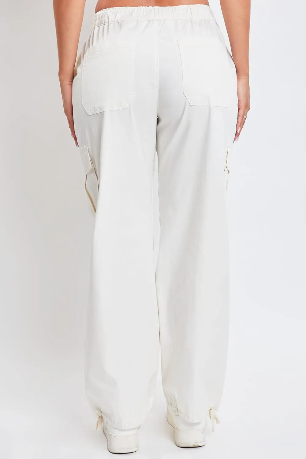 YMI Jeans Women's Mid Rise Pull on Cargo Pants