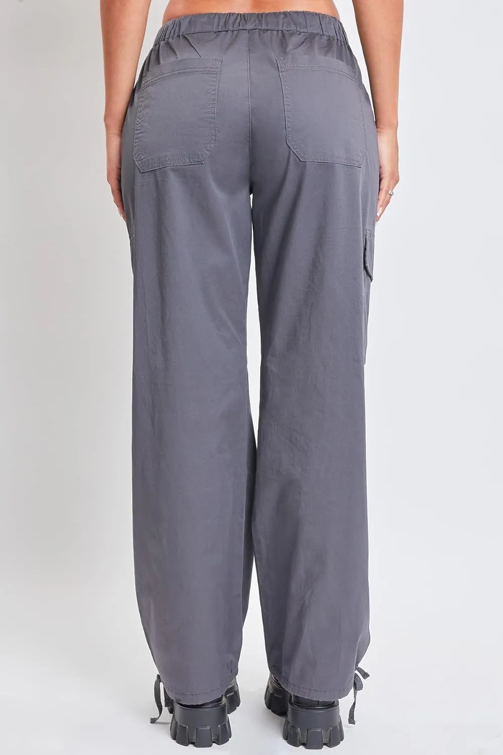 YMI Jeans Women's Mid Rise Pull on Cargo Pants