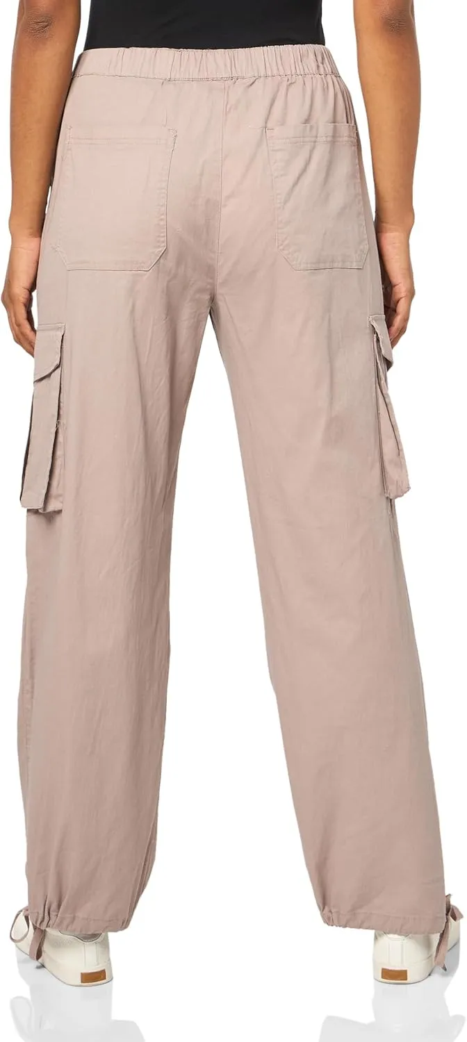 YMI Jeans Women's Mid Rise Pull on Cargo Pants