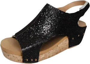 ZSpzx Womens Comfy Wedge Orthopedic Sandals Summer Platform Cork Wedges Women's Wedge Sandals Buckle Ankle Strap Ladies Sandals Wedge Comfortable Strappy Sandals Orthopedic Sandals Casual Shoes